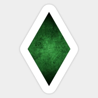 Minimalistic - Diamond Green Sticker